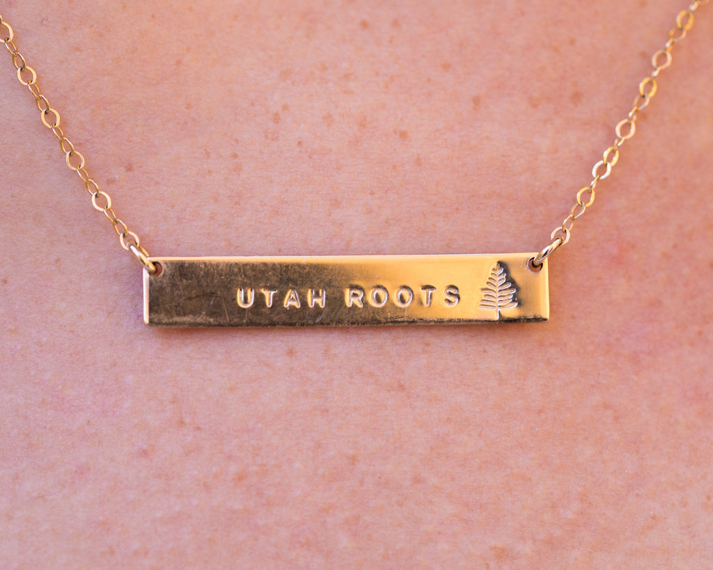 Gold Bar Necklace (Made by Mary)