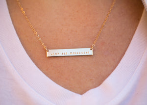 Gold Bar Necklace (Made by Mary)